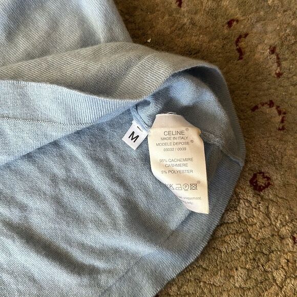 Celine cashmere sweater. Light blue. Size M. - Picture 3 of 4